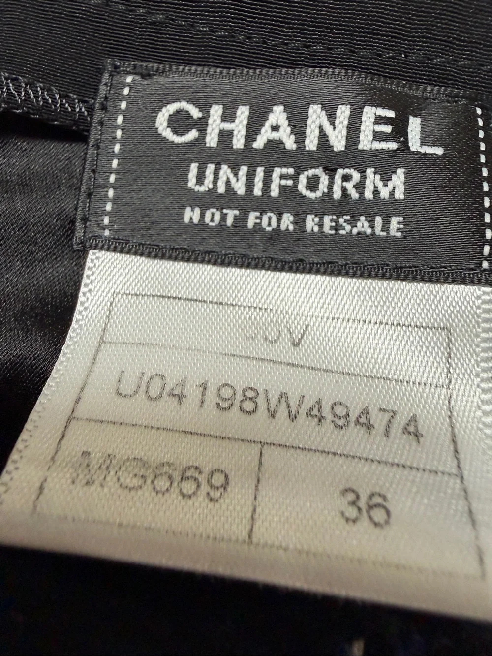 Chanel Classic Black Tweed-Trim Jacket Uniform Women 36